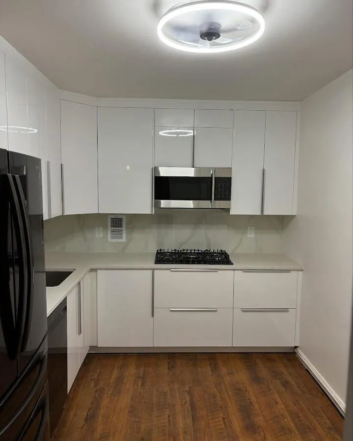 Renovated kitchen with quartz countertops in Cheverly